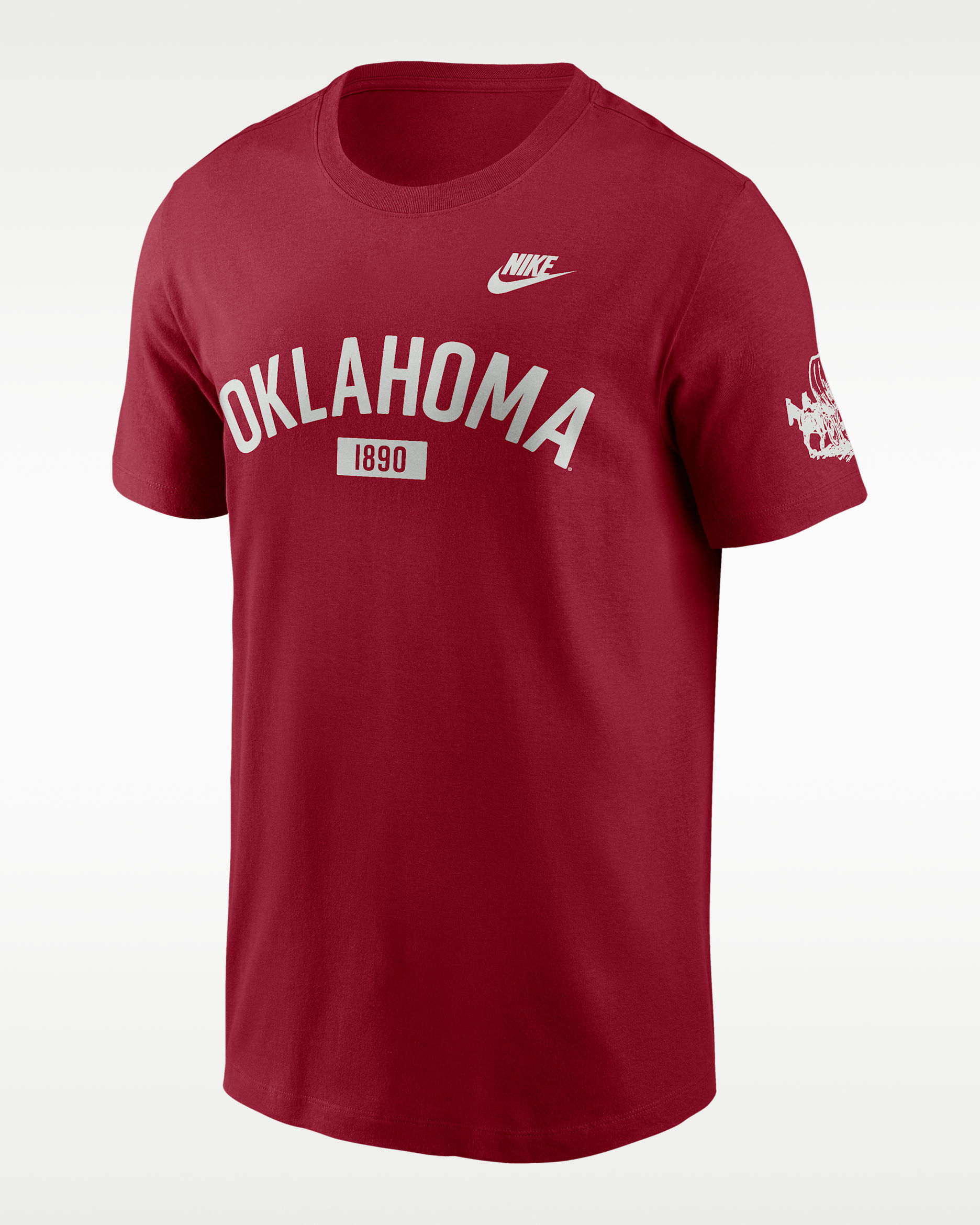 Oklahoma Legacy Arch 2-Hit Men's Nike College T-Shirt. Nike.com
